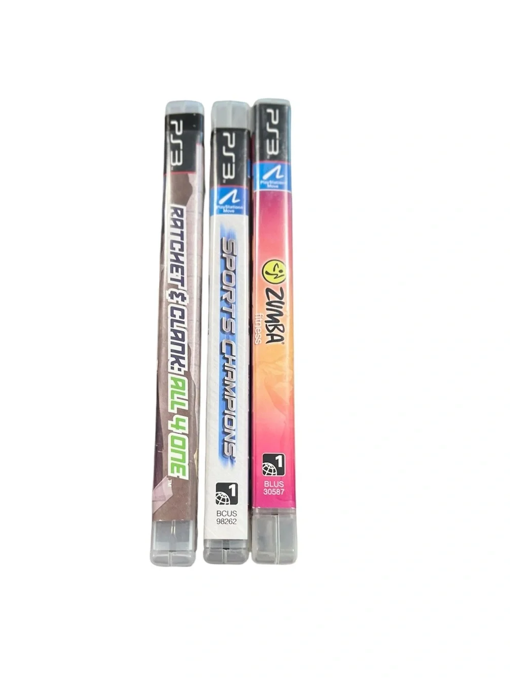 PS3 PlayStation 3 Move Game Bundle Sports Champions Zumba Ratchet & Clank